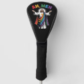 Ah Mannen Funny Jesus LGBTQ Gay Pride Rainbow Golfheadcover (Voorkant)