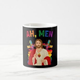 Ah Mannen Funny LGBT Gay Pride Jesus Christelijk Koffiemok