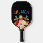 Ah Mannen Funny LGBT Gay Pride Jesus Christelijk Pickleball Paddle (Voorkant)