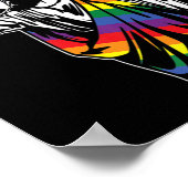 Ah Mannen Funny LGBT Gay Pride Jesus Rainbow Flag Poster (Hoek)