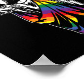 Ah Mannen Funny LGBT Gay Pride Jesus Rainbow Flag Poster (Hoek)