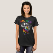 Ah Mannen Funny LGBT Gay Pride Jesus Rainbow Flag  T-shirt (Voorkant volledig)