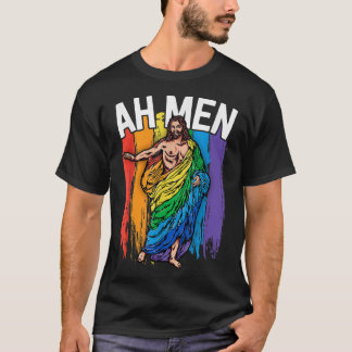 Ah Mannen Gay Jesus Shirt Funny LGBTQ Shirten Gift