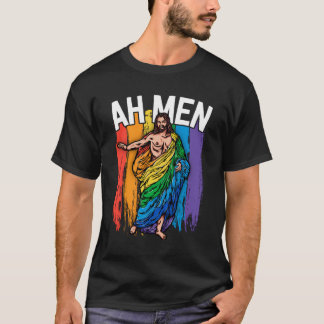 Ah Mannen Gay Jesus Shirt Grappige LGBTQ Shirten G