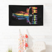 Ah Mannen Grappig LGBT Gay Pride Jezus Christelijk Spandoek (Insitu)