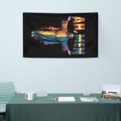 Ah Mannen Grappig LGBT Gay Pride Jezus Christelijk Spandoek (Beurs)