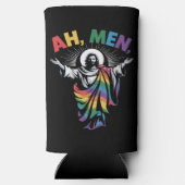 Ah Mannen Grappig LGBT Gay Pride Seltzer Blikjeskoeler (Achterkant)
