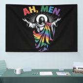 Ah Mannen Grappig LGBT Gay Pride Spandoek (Beurs)