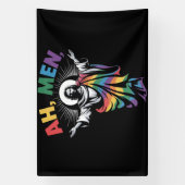 Ah Mannen Grappig LGBT Gay Pride Spandoek (Verticaal)