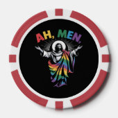 Ah mannen grappige LGBT Gay Pride Poker Chips (Voorkant)