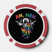 Ah mannen grappige LGBT Gay Pride Poker Chips (Achterkant)