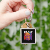 Ah Mannen LGBT Gay Pride Jesus Peace Sleutelhanger (Hand)