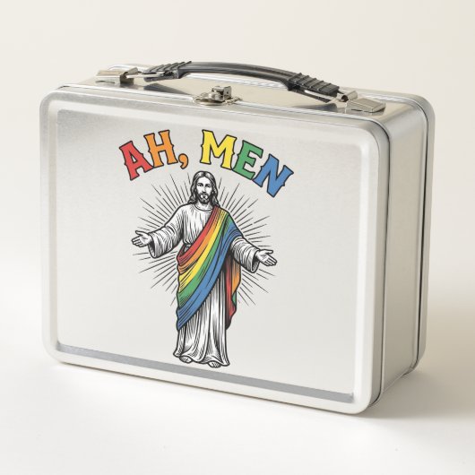Ah Mannen Regenboog Religieus Vintage (Voorkant)