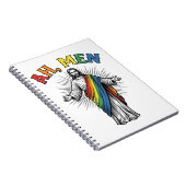 Ah Mannen Regenboog Religieus Vintage Notitieboek (Rechterzijde)
