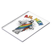 Ah Mannen Regenboog Religieus Vintage Notitieboek (Linkerzijde)