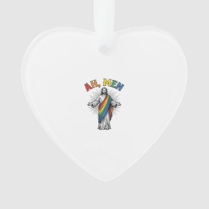 Ah Mannen Regenboog Religieus Vintage Ornament