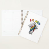 Ah Mannen Regenboog Religieus Vintage Planner (Display)
