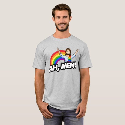 Ah, Mannen T-shirt (Voorkant volledig)