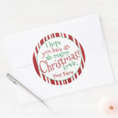 Ah Mason Jar Kerstcadeau Wide Mouth Label (Envelop)