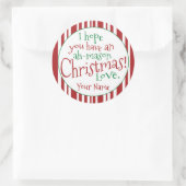 Ah Mason Jar Kerstcadeau Wide Mouth Label (Tas)