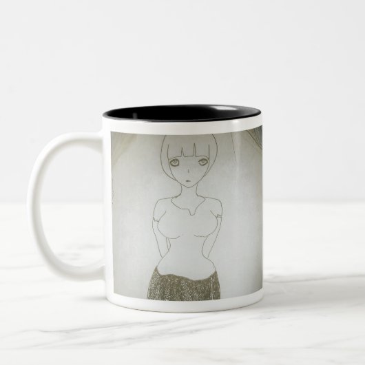 ah melissa wat je wilt tweekleurige koffiemok (Links)