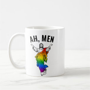Ah Men - Grappige Jezus Meme Koffiemok