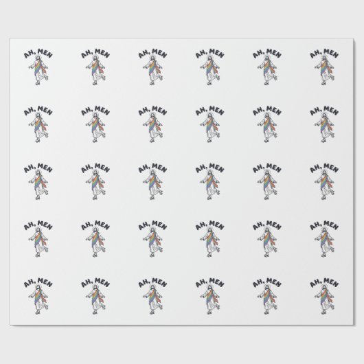 Ah Men Roller Skaten Geloofof Vector Design_1 Cadeaupapier (Vlak)