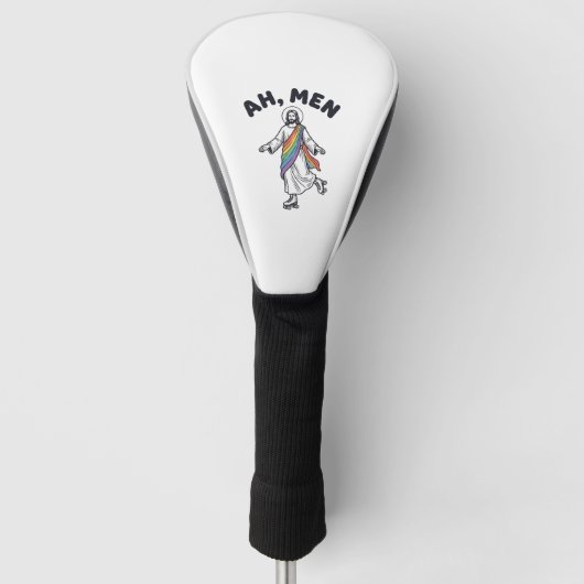 Ah Men Roller Skaten Geloofof Vector Design_1 Golfheadcover (Voorkant)
