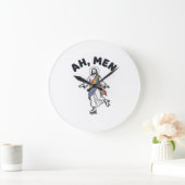 Ah Men Roller Skaten Geloofof Vector Design_1 Grote Klok (Huis)