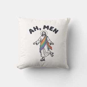 Ah Men Roller Skaten Geloofof Vector Design_1 Kussen