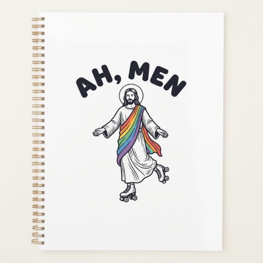 Ah Men Roller Skaten Geloofof Vector Design_1 Planner (Voorkant)