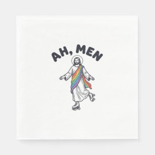 Ah Men Roller Skaten Geloofof Vector Design_1 Servet