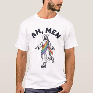 Ah Men Roller Skaten Geloofof Vector Design_1 T-shirt