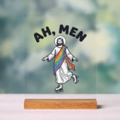 Ah Men Roller Skaten Geloofover Vectorontwerp_1 Acryl Bord (Neutraal)