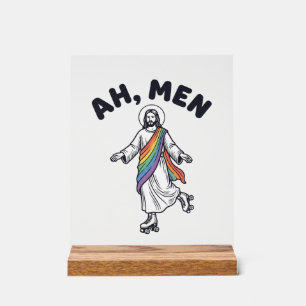 Ah Men Roller Skaten Geloofover Vectorontwerp_1 Acryl Bord