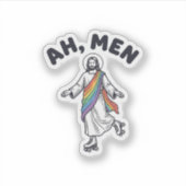Ah Men Roller Skaten Geloofover Vectorontwerp_1 Sticker (Voorkant)