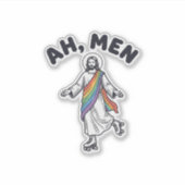 Ah Men Roller Skaten Geloofover Vectorontwerp_1 Sticker (Voorkant)