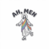 Ah Men Roller Skaten Gelovige Vector Design_1 Sticker (Voorkant)