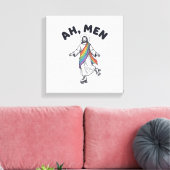 Ah Men Roller Skating Faith Vector Design_1 Canvas Afdruk (Insitu (Woonkamer))