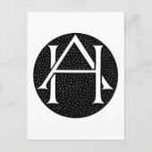 AH Monogram voor de initialen/letters AH. Briefkaart (Voorkant)