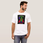 AH- Pickle Power Superheld Pickleball Cartoon T-shirt (Voorkant volledig)