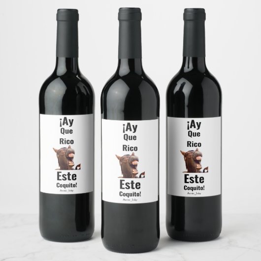 Ah Que Rico Este Coquito! Wijn Etiket (Flessen)