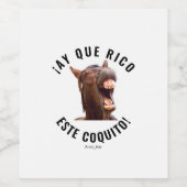 Ah Que Rico Este Coquito! Wijn Etiket (Enkel label)