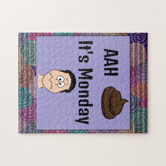 AH S &%# Het is maandag Jigsaw Puzzle Legpuzzel (Horizontaal)
