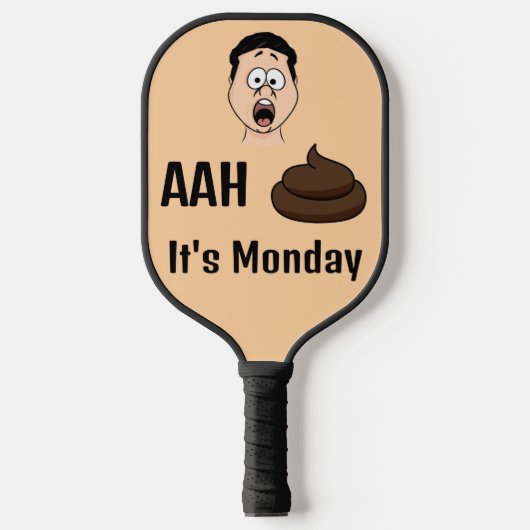 Ah S &%# Het is maandag Pickleball Paddle (Voorkant)