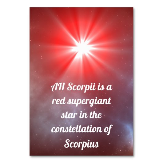 AH Scorpii Kaart (Achterkant)