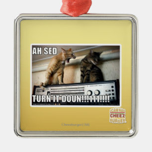 Ah Sed Draai het omlaag! Metalen Ornament