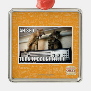 Ah Sed Draai het omlaag! Metalen Ornament