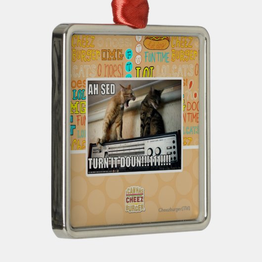 Ah Sed Draai het omlaag! Metalen Ornament (Rechts)