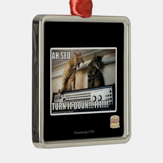 Ah Sed Draai het omlaag! Metalen Ornament (Rechts)